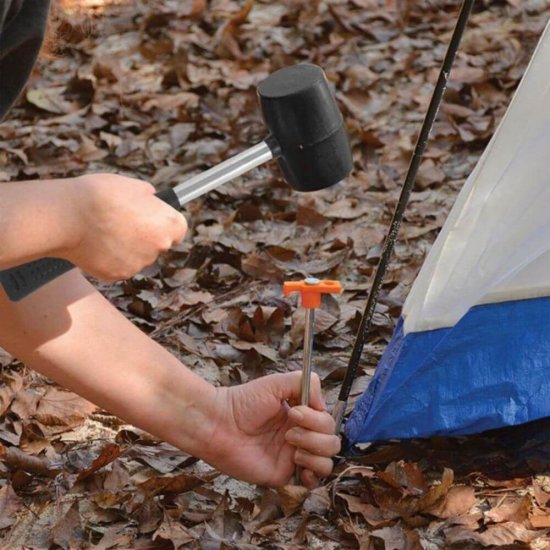 Ciocan din Cauciuc Dekton, 450 g, Negru, Ciocane din Cauciuc, Ciocan cu Maner Antiderapant, Ciocan Cauciuc pentru Fixarea Placilor de Gresie, Ciocan Cauciuc pentru Parchet, Scule de Mana, Ciocan Cauciuc Camping