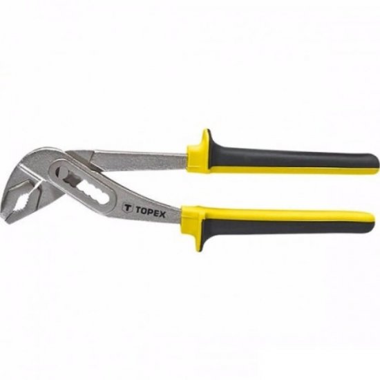 Cleste Papagal Topex, 10-45 mm, 250 mm, Otel/Crom/Vanadiu, Cleste pentru Tevi, Cleste Reglabil pentru Tevi, Cleste cu Raza Reglabila, Cleste Tip Papagal, Cleste Tevi Tip Papagal, Mox Papagal, Mox Cleste Papagal, Cleste Mox Papagal