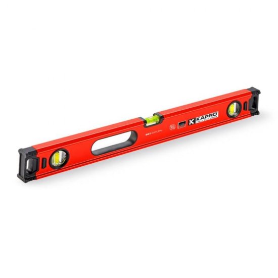 Nivela cu 3 Bule de Masurare, Kapro, 80 cm, Rosie, Nivela cu Bule Masurare, Nivela 3 Bule, Nivela pentru Masurat, Boloboc Masurare, Boloboc cu 3 Bule, Boloboc