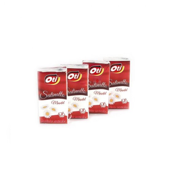 Batiste Nazale Parfumate OTI Satinatto, 3 Straturi, 10 Pachete/Set, Pafrum Musetel, Culoare Alba, Batiste Nazale Unica Folosinta, Servetele Nazale Parfumate, Batiste Parfumate din Hartie, Servetele Cosmetice, Servetele Parfumate Musetel