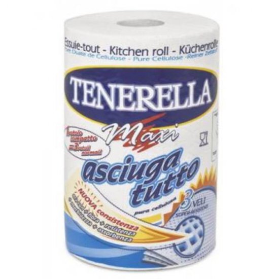 Prosoape de Hartie Tenerella Top XXL Parfumate, 2 Straturi, 350 Foi/Rola, 2 Role/Set, Servetele pentru Uz Casnic, Prosoape Hartie si Servetele, Prosoape Hartie Multifunctionale, Prosoape de Hartie Super Absorbante, Rola Prosoape de Hartie Uz Casnic