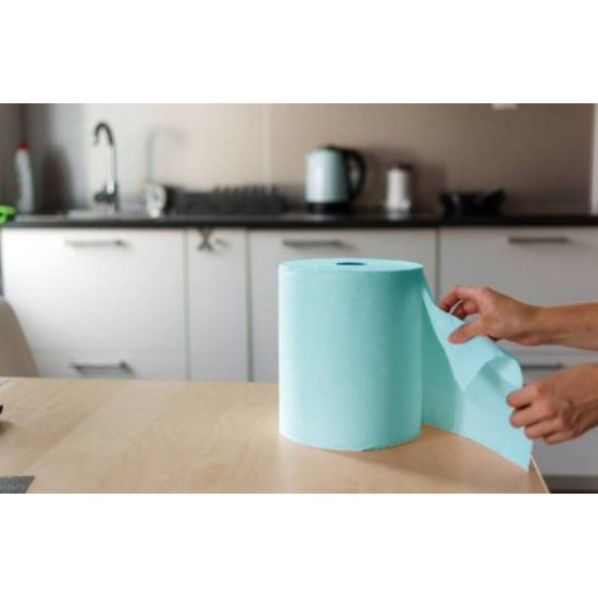 Rola Prosop Verde de Hartie OTI Professional, 1 Strat, 25.5cm x 300m, Monorola Servetele Multifunctionale, Prosoape Unica Folosinta, Prosoape Hartie si Servetele, Prosoape de Hartie Super Absorbante