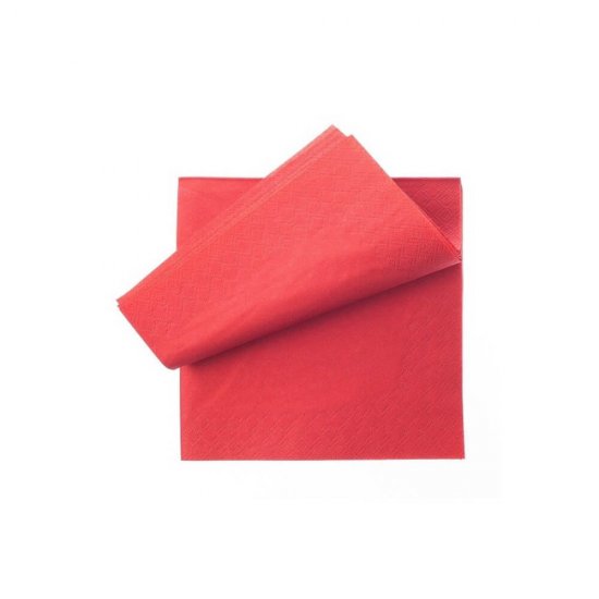Set 70 Servetele de Masa Rosii Dekor, 1 Strat, 32x32 cm, Servetele de Masa, Servetele Decorative, Servetele de Masa 1 Strat, Servetele Rosii de Masa, Servetele Simple de Masa, Servetele Colorate, Servetele Rosii