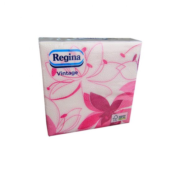 Pachet 45 Servetele de Masa Regina Vintage, 33x33 cm, 1 Strat, Alb/Cicalm, Servetele de Masa, Servetele Unica Folosinta, Pachet Servetele Masa, Servetele pentru Masa, Servetele de Bucatarie, Servetele 1 Strat, Servetele la Pachet, Servetele Patrate