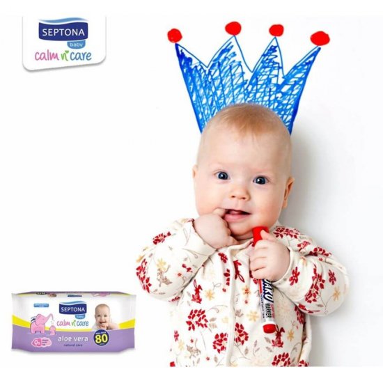 Servetele Umede pentru Bebelusi SEPTONA, 64 Buc/Set, Aloe Vera, Servetele Umede Septona, Servetele Bebelusi Septona, Servetele Umede pentru Copii, Servetele Umede Baby, Servetele Umede Nou Nascuti, Servetele Umede, Servetele Umede Bebelusi