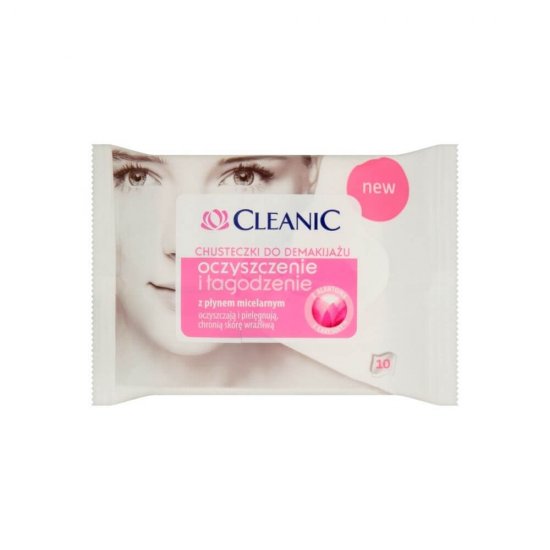 Servetele Umede Demachiante CLEANIC, 10 Buc/Set, Servetele Umede, Servetele Delicate, Servetele Umede pentru Curatare, Servetele Umede pentru Hidratatre, Servetele Makeup, Servetele Demachiante