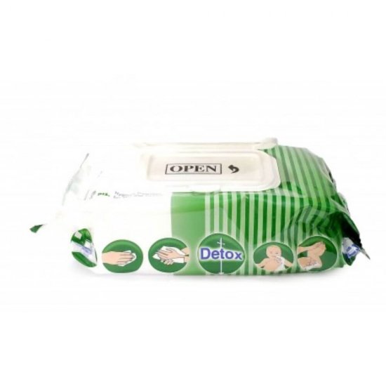 Servetele Umede Antibacteriene DETOX, 80 Buc/Set, Servetele Umede DETOX, Servetele Dezinfectante Umede, Servetele Antibacteriene pentru Dezinfectarea Mainilor, Servetele Umede pentru Maini, Servetele Dezinfectante pentru Maini