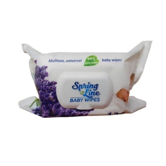Servetele Umede SPRING LINE Baby, 120 Buc/Pachet, Parfum Lavanda, Servetele Umede Bebelusi cu Lavanda, Servetele Umede pentru Copii, Servetele Umede Baby, Servetele Umede DOCTOR WIPE'S, Servetele Umede Bebelusi DOCTOR WIPE'S