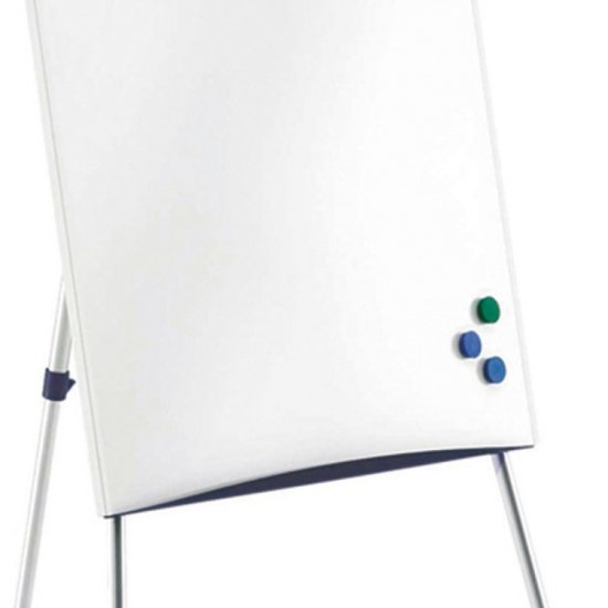 Flipchart Magnetic cu Trepied BARRACUDA, 67.5x100 cm, Inaltime Ajustabila, Tabla Magnetica Alba, Tabla pentru Prezentari