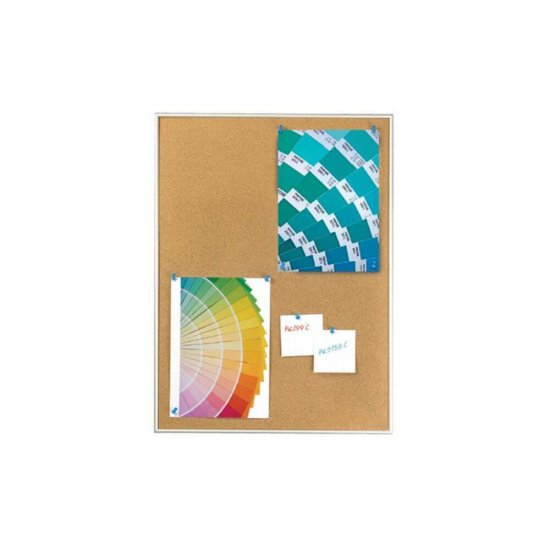 Panou Pluta DACO, 60x90 cm, Rama din Aluminiu, Panou de Pluta cu Rama din Aluminiu, Panou Afisaj din Pluta, Panou Prezentare, Tabla din Pluta, Tabla Pluta cu Rame de Aluminiu