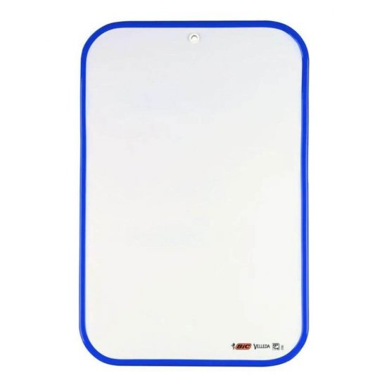 Whiteboard BIC Velleda Office, Dimensiuni 44x55 cm, Albastra, Tabla BIC, Tabla Alba, Tabla Alba BIC, Tabla Velleda, Tabla Ofiice, Tabla Alba de Scris, Tabla Alba Mica, Tabla Alba Whiteboard, Whiteboard, Accesorii de Birou