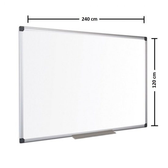 Tabla Magnetica (Whiteboard), 240x120 cm, Suprafata Metalica Lacuita, Tabla de Conferinta, Tabla Scolara,Tabla Whiteboard,Instrumente de Prezentare