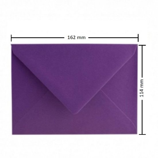 Plicuri Violet C6 DACO, 25 Buc/Set, 162x114 mm,120 g/m², cu Clapeta Gumata, Plic Violet Sidefat, Plic Colorat, Plicuri cu Clapeta Gumata, Plicuri C6 cu Clapeta Gumata, Plicuri cu Inchidere Gumata, Plicuri Colorate, Plicuri C6 Colorate