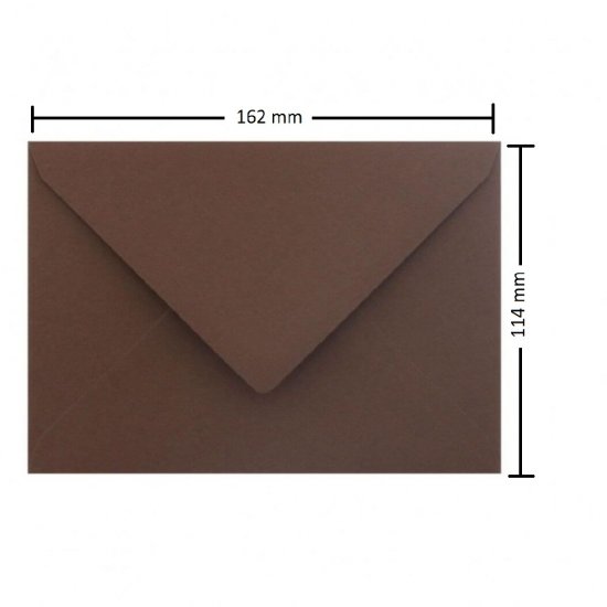 Plicuri Maro Ciocolatii C6 DACO, 25 Buc/Set, 162x114 mm, 120 g/m², cu Clapeta Gumata, Plic Maro Ciocolatiu, Plic Colorat,  Plicuri cu Clapeta Gumata, Plicuri C6 cu Clapeta Gumata, Plicuri cu Inchidere Gumata, Plicuri Colorate, Plicuri C6 Colorate