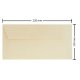 Plicuri Crem DL DACO, 25 Buc/Set, 110x220 mm, 120 g/m², cu Clapeta Siliconica, Plic Crem Sidefat, Plic Colorat, Plicuri cu Clapeta Siliconica, Plicuri DL cu Lipire Siliconica, Plicuri Colorate, Plicuri DL Colorate