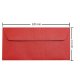 Plicuri Rosii DL DACO, 25 Buc/Set, 110x220 mm, 120 g/m², cu Clapeta Siliconica, Plic Rosu Sidefat, Plic Colorat, Plicuri cu Clapeta Siliconica, Plicuri DL cu Lipire Siliconica, Plicuri Colorate, Plicuri DL Colorate