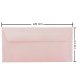 Plicuri Roz DL DACO, 25 Buc/Set, 110x220 mm, 120 g/m², cu Clapeta Siliconica, Plic Roz Sidefat, Plic Colorat, Plicuri cu Clapeta Siliconica, Plicuri DL cu Lipire Siliconica, Plicuri Colorate, Plicuri DL Colorate