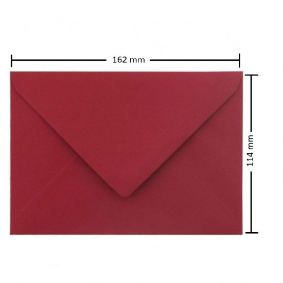 Plicuri Visinii C6 DACO, 25 Buc/Set, 162x114 mm, 120 g/m², cu Clapeta Gumata, Plic Visiniu, Plic Colorat, Plicuri cu Clapeta Gumata, Plicuri C6 cu Clapeta Gumata, Plicuri cu Inchidere Gumata, Plicuri Colorate, Plicuri C6 Colorate