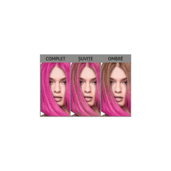 Vopsea Crema de Par Semipermanenta, LONCOLOR Go Crazy M69,  Magenta, 100 ml, Vopsea Crema Semipermanenta pentru Par LONCOLOR Go Crazy, Vopsea Semipermanenta Nuanta Magenta, Vopseluri de Par LONCOLOR Semipermanente