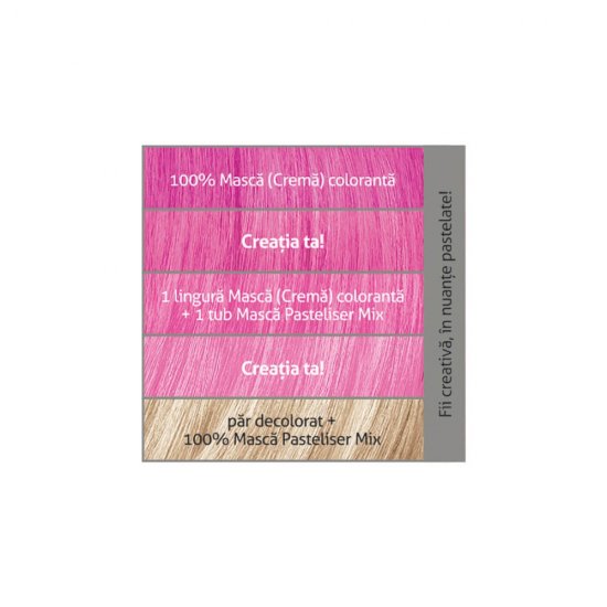 Vopsea Crema de Par Semipermanenta, LONCOLOR Go Crazy M69,  Magenta, 100 ml, Vopsea Crema Semipermanenta pentru Par LONCOLOR Go Crazy, Vopsea Semipermanenta Nuanta Magenta, Vopseluri de Par LONCOLOR Semipermanente