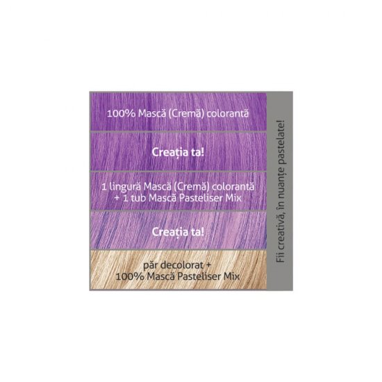 Vopsea Crema de Par Semipermanenta, LONCOLOR Go Crazy P22, Mov, 100 ml, Vopsea Crema de Par Semipermanenta LOMCOLOR, Vopsea Semipermanenta pentru Par LONCOLOR Go Crazy, Masca pentru Colorarea Parului Nuanta Mov LONCOLOR