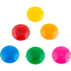 Set 6 Magneti, Dimensiune 30 mm, Diverse Culori