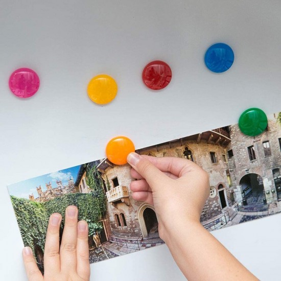 Set 6 Magneti, Dimensiune 30 mm, Diverse Culori