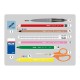 Penar Echipat Milan cu 3 Fermoare, Model The Fun, Dimensiuni 19.5x13x7.5 cm, Material Poliester, Culoare Multicolor
