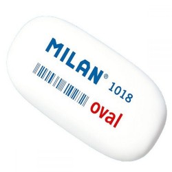 Radiera Milan, 18 Buc/Set, Dimensiune 5.5x2.6x1.2 cm, Culoare Alba