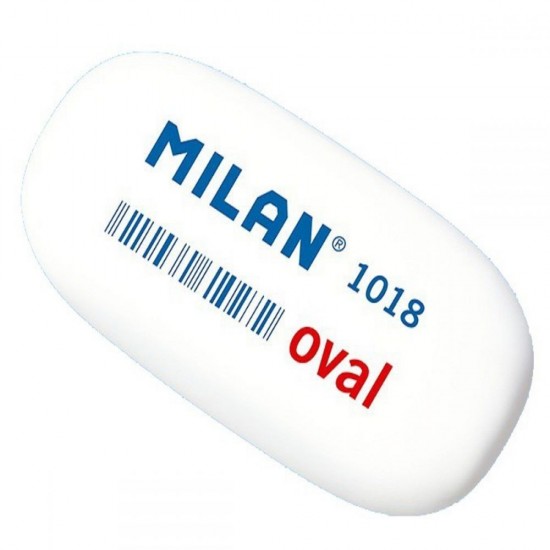 Radiera Milan, 18 Buc/Set, Dimensiune 5.5x2.6x1.2 cm, Culoare Alba