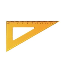Echer Ark din Plastic, 15 cm, 45/45, Material Plastic, Culoare Portocaliu Echer Ark din Plastic, 15 cm, 45/45, Material Plastic, Culoare Portocaliu