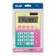 Calculator de Birou Milan, 12 Digits, Corp Plastic, Culoare Galben/Roz