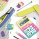 Calculator de Birou Milan, 12 Digits, Corp Plastic, Culoare Galben/Roz