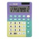 Calculator de Birou Milan, 12 Digits, Corp Plastic, Culoare Mov/Verde