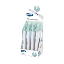 Pix Milan P1 Antibacterial, 25 Buc/Set, Grosime Varf 1 mm, Culoare Scriere Albastru Pix Milan P1 Antibacterial, 25 Buc/Set, Grosime Varf 1 mm, Culoare Scriere Albastru