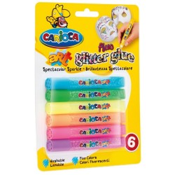 Set 6 Buc,Lipici cu Sclipici Carioca Neon Set 6 Buc,Lipici cu Sclipici Carioca Neon