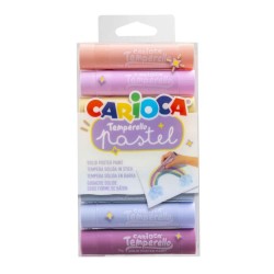 Culori Tempera Solida Carioca, Culori Pastel, 8 Buc/Set Culori Tempera Solida Carioca, Culori Pastel, 8 Buc/Set