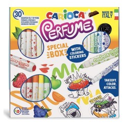Carioci Carioca, 30 Culori Parfumate si Abtibilduri Carioci Carioca, 30 Culori Parfumate si Abtibilduri