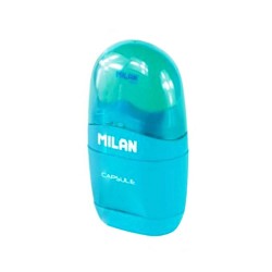 Ascutitoare Milan din Plastic cu Radiera Ovala, Model 4701116