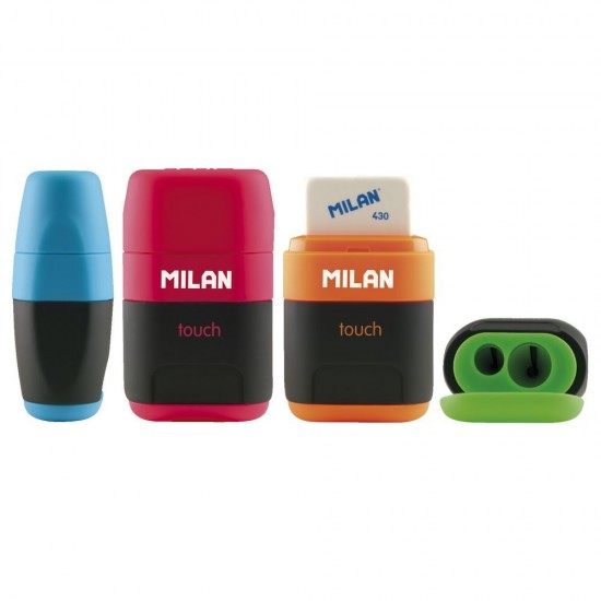 Ascutitoare Milan din Plastic cu Radiera Touch, Model 4706116