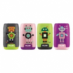 Ascutitoare cu Radiera Milan Happy Boots