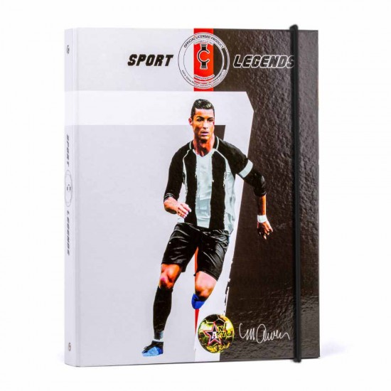 Mapa A4 din Carton cu Elastic, Model Cristiano Ronaldo