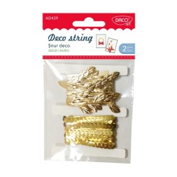Snur Decorativ Auriu Daco, 2 Buc/Set