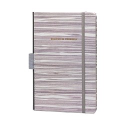 Agenda Nedatata Daco, 160 Pagini, Inchidere cu Elastic, Dimensiuni 130x205 mm, Model Believe