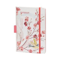 Agenda Nedatata Daco, 160 Pagini, Inchidere cu Elastic, Dimensiuni 130x205 mm, Model Floral