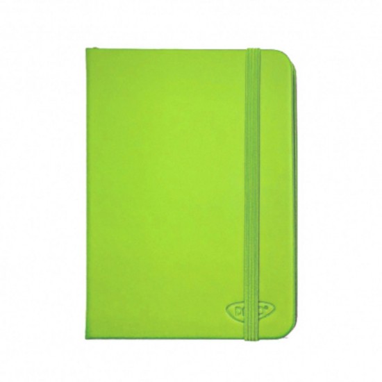Agenda Nedatata Daco, 160 Pagini, Inchidere cu Elastic, Dimensiuni 130x205 mm, Culoare Verde