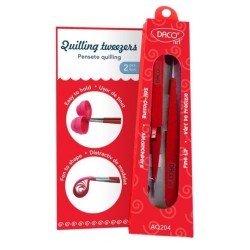 Penseta Quilling Daco, 2 Buc/Set, Material Metal si Plastic, Culoare Rosu Penseta Quilling Daco, 2 Buc/Set, Material Metal si Plastic, Culoare Rosu