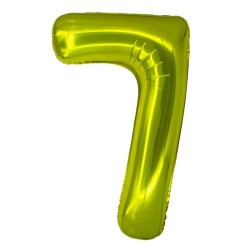 Balon Folie Cifra 7 Auriu Daco, 100 cm