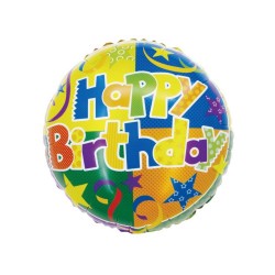 Balon Folie Happy Birthday Daco Bl46B, 46 cm