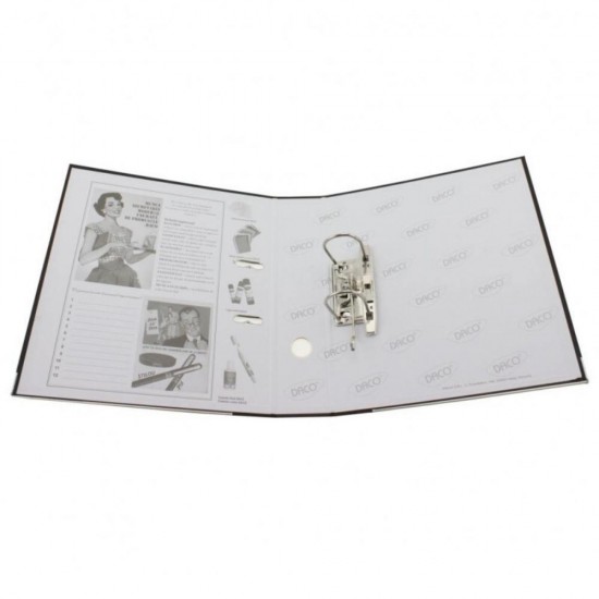 Biblioraft Plastifiat Daco, Culoare Fucisa, 75 mm